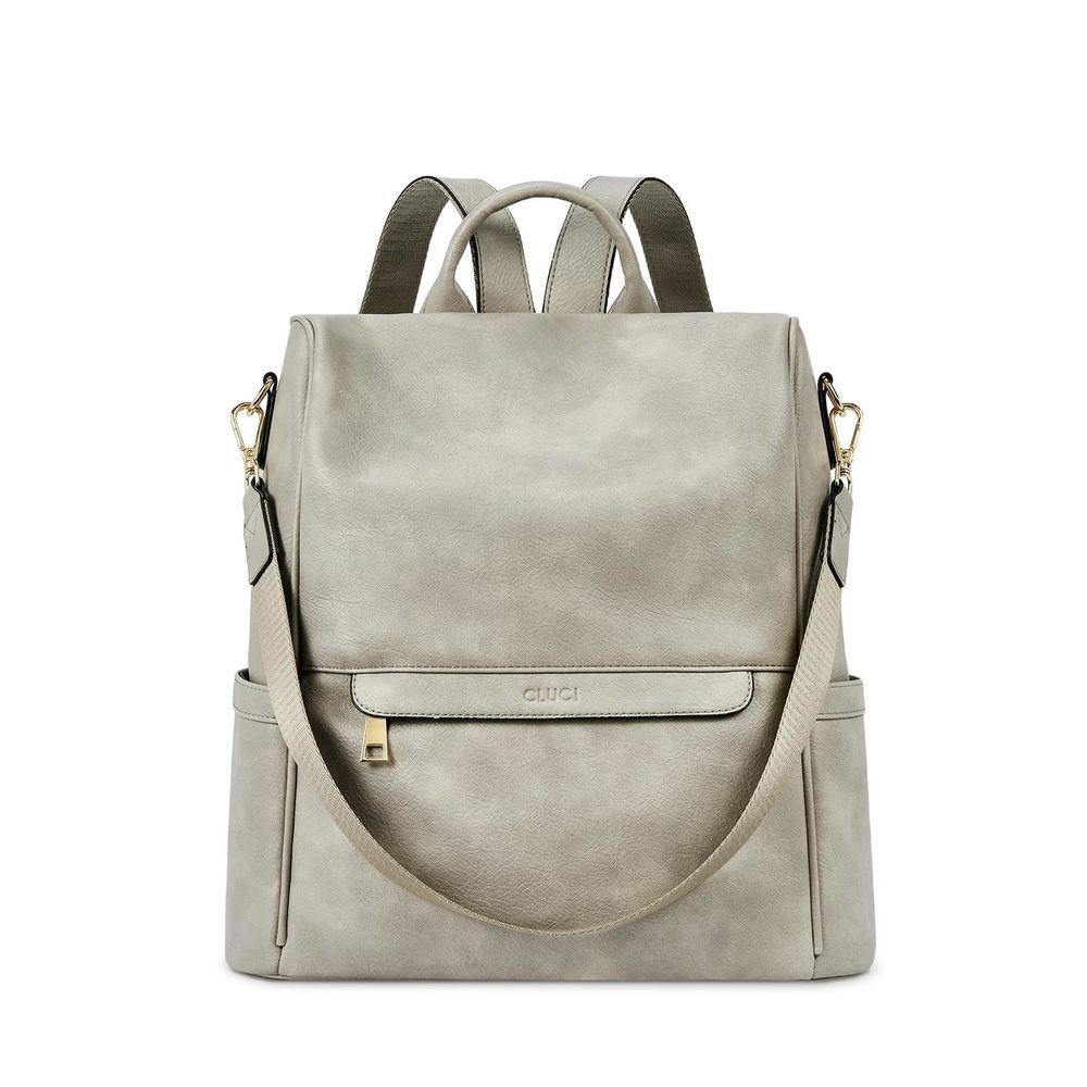 Backpack Purse for Women Leather Fashion Large Designer Travel Bag Ladies😛